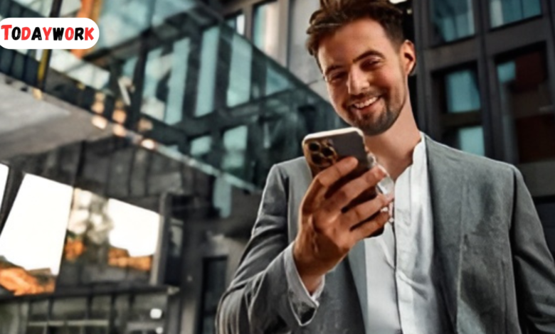 businessman mobile phone