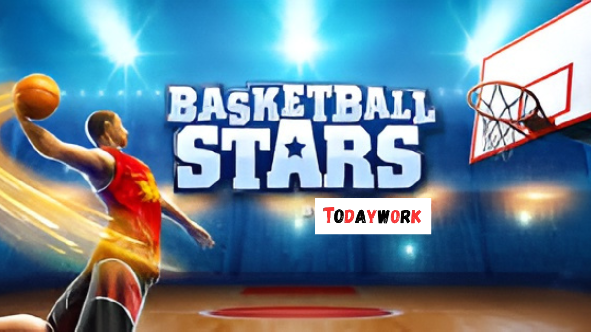 basketball with stars