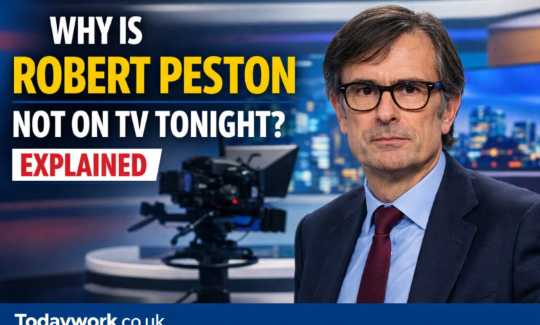 why is robert peston not on tv tonight