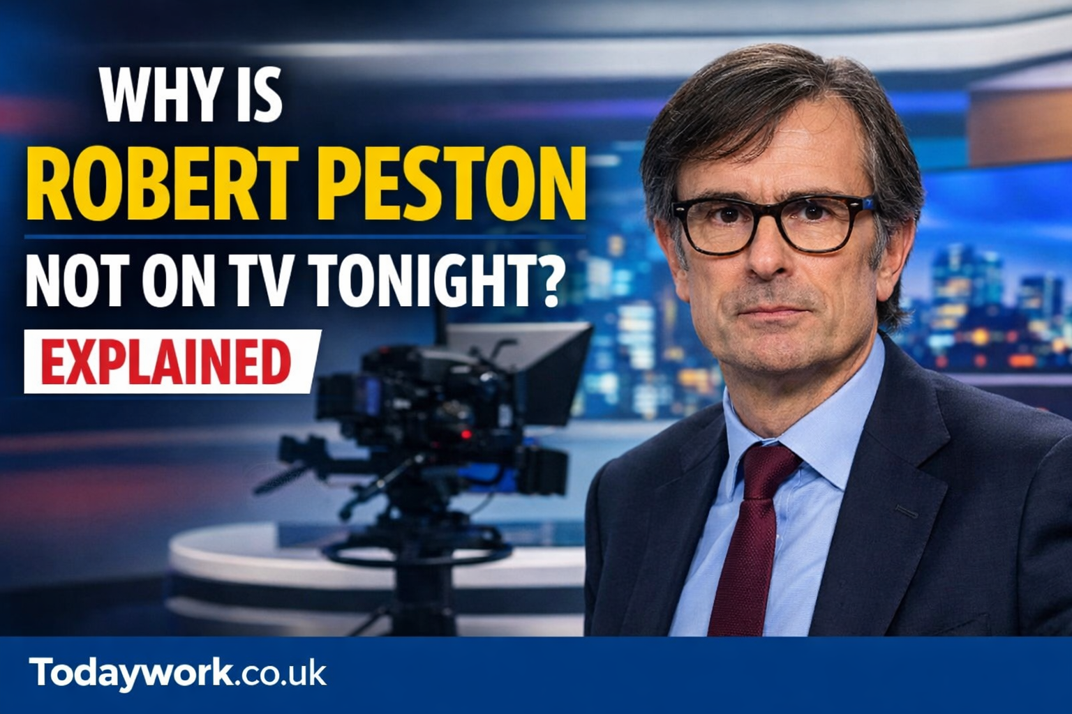 why is robert peston not on tv tonight