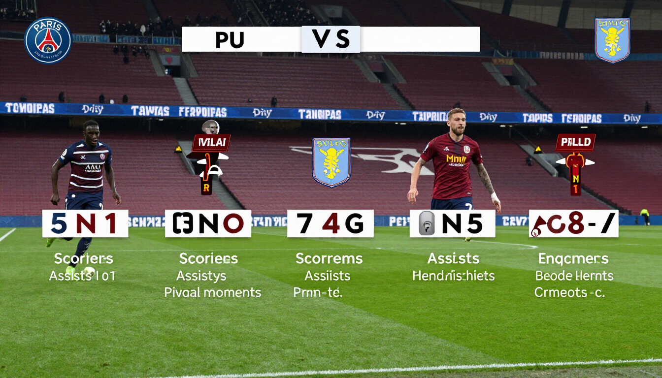 psg vs aston villa timeline
